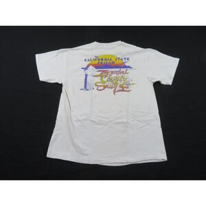 Rainbow Catering California State Prison T-Shirt Double Sided White Sz L 1980s